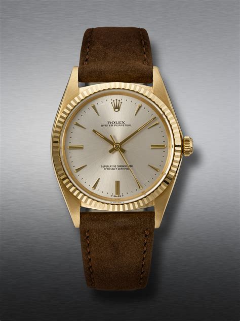 rolex reference 1013|1966 Rolex Oyster Perpetual Ref. 1013 In 18k Yellow Gold.